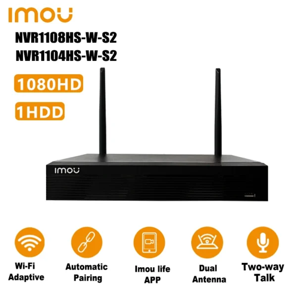 NVR-IMOU -4 CHANNEL COMPACT 1 HDD