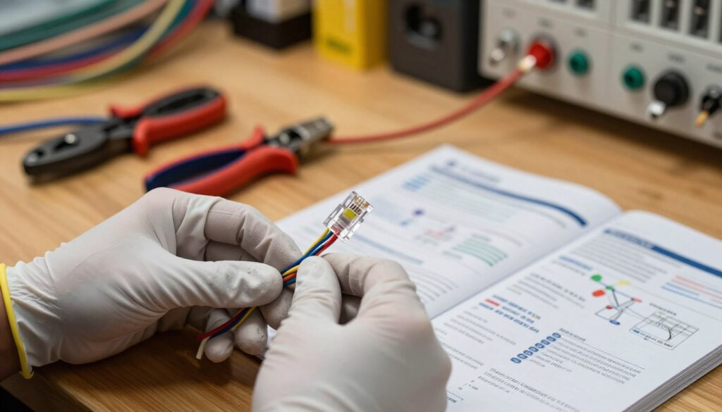 Guide étape par étape branchement prise RJ45