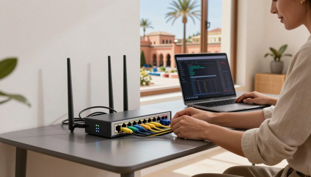 Installation réseau domestique Maroc