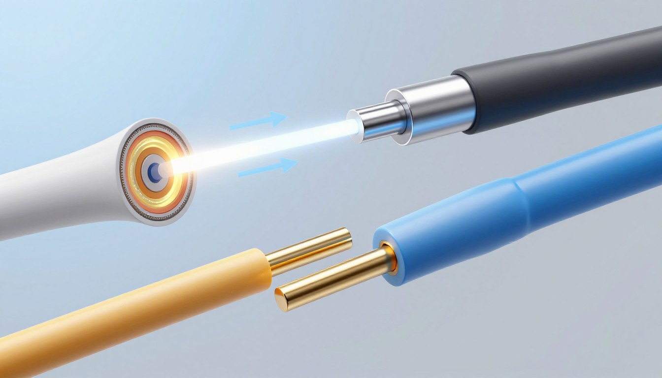 fibre optique monomode; fibre optique multimode;différence fibre optique