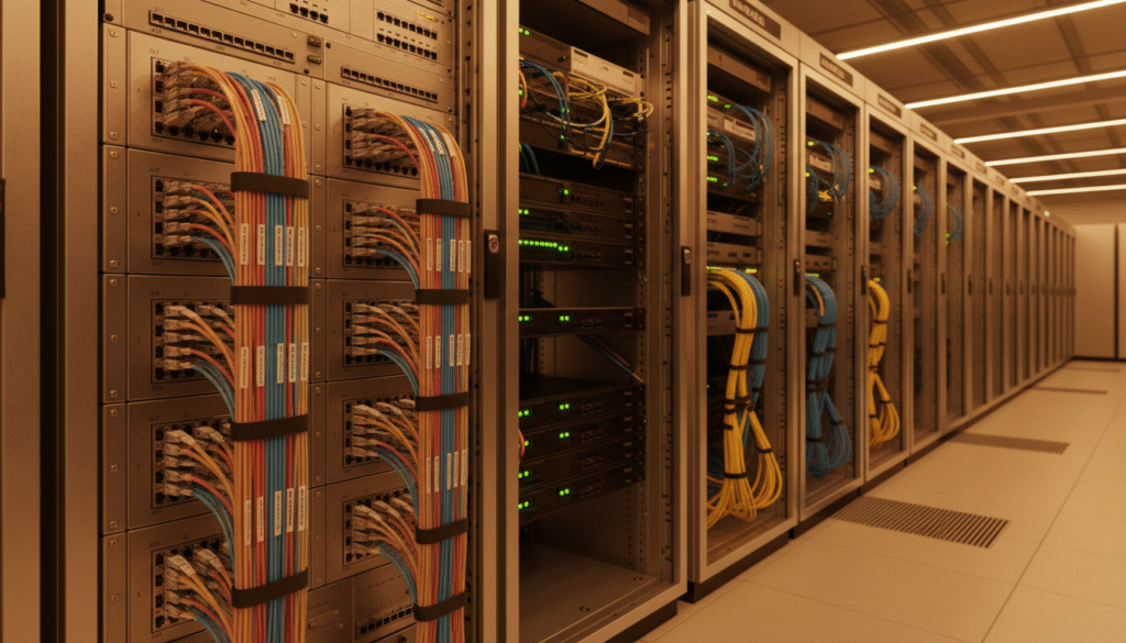 panneau de brassage organisation câbles