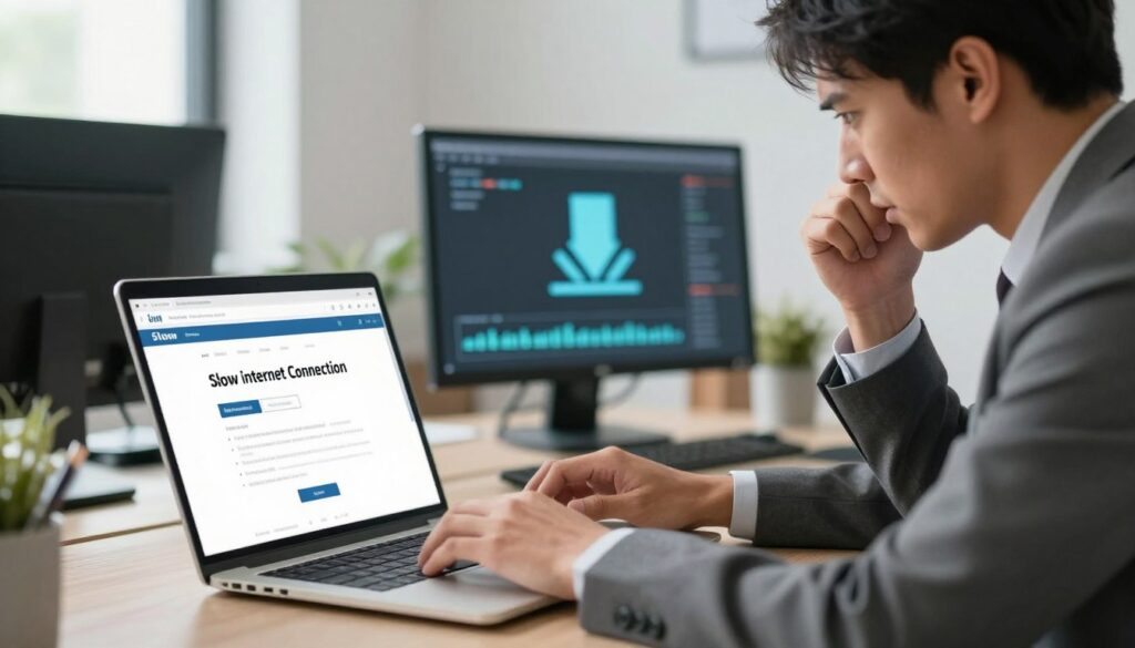 symptômes lenteur connexion test