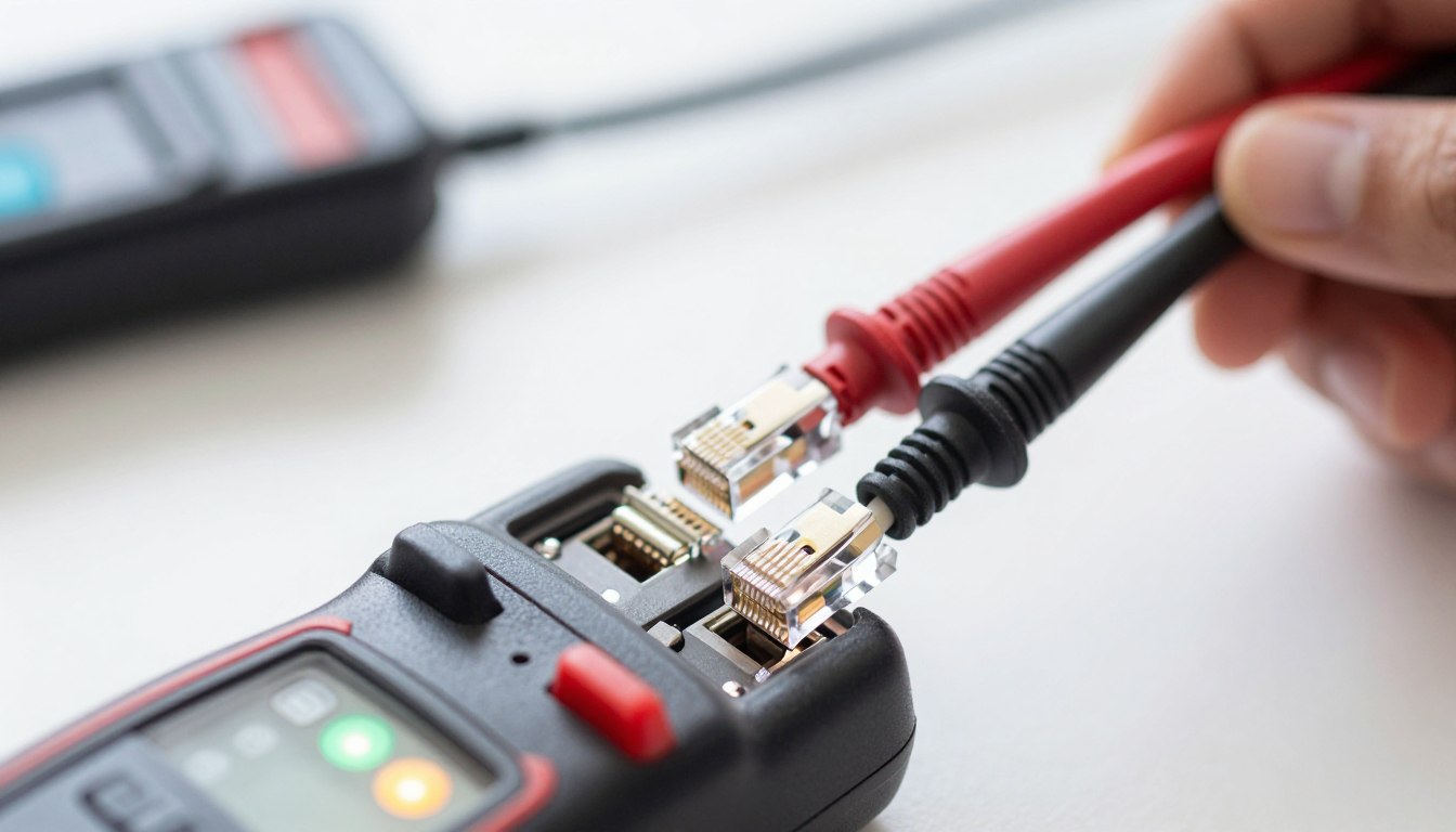 tester câble réseau;testeur RJ45;problème câble Ethernet