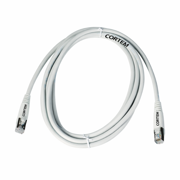 cordon de brassage rj45 s/ftp cat6a blindé 1 mètre cortem