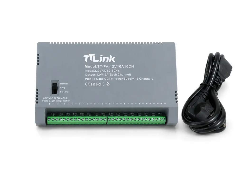 Bloc d’Alimentation CCTV 12V DC – 4 / 8 / 16 Canaux