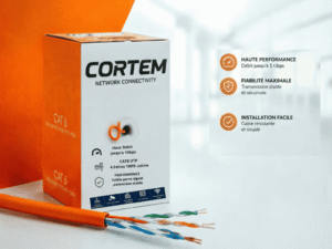 Câble réseau Cat6 UTP CORTEM 305 m | Haut Débit