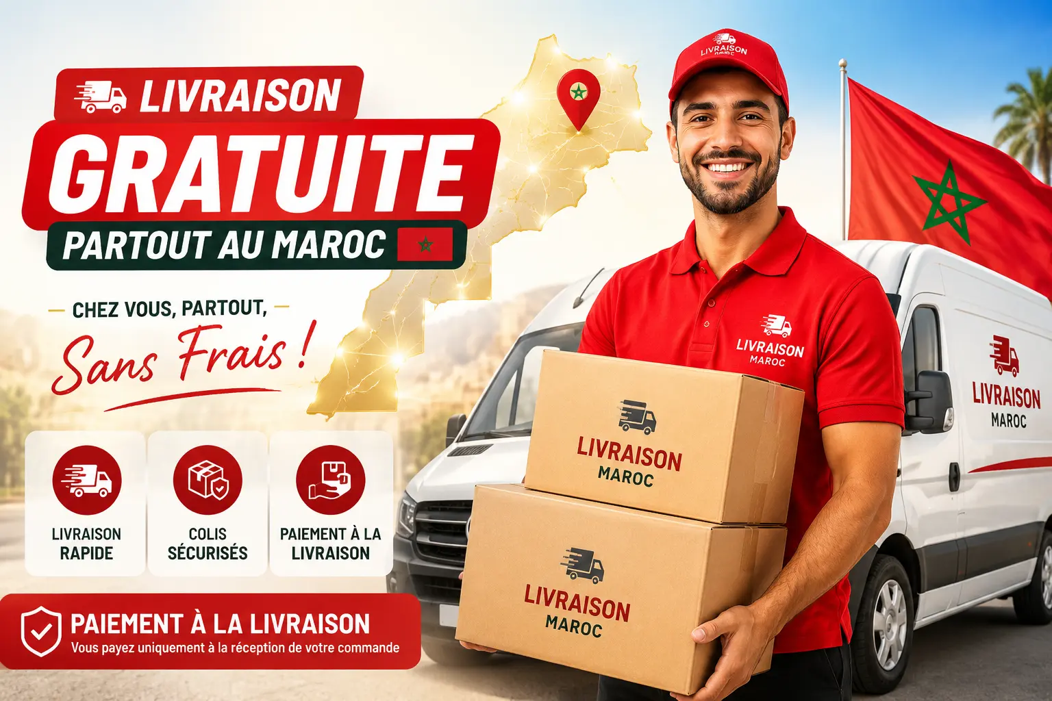 Livraison gratuite partout au Maroc ABELDIS